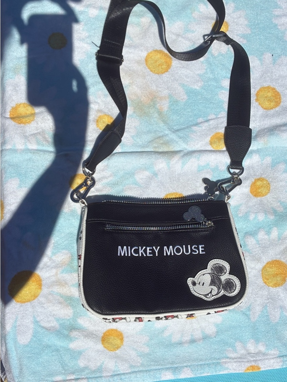Mickey Mouse Black Crossbody Bag
